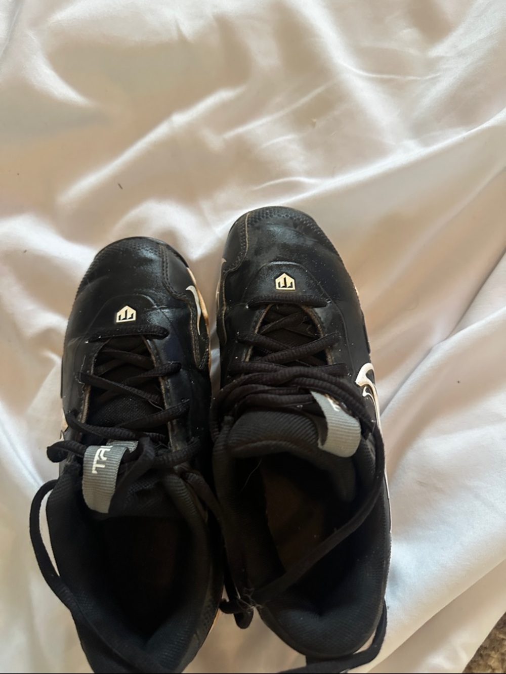 Nike Kids Black and White High-Top Sneakers